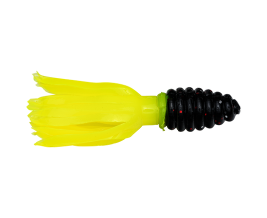 Strike King 1 3/4" Crappie Thunder Tuxedo Black Chartreuse Pack of 15