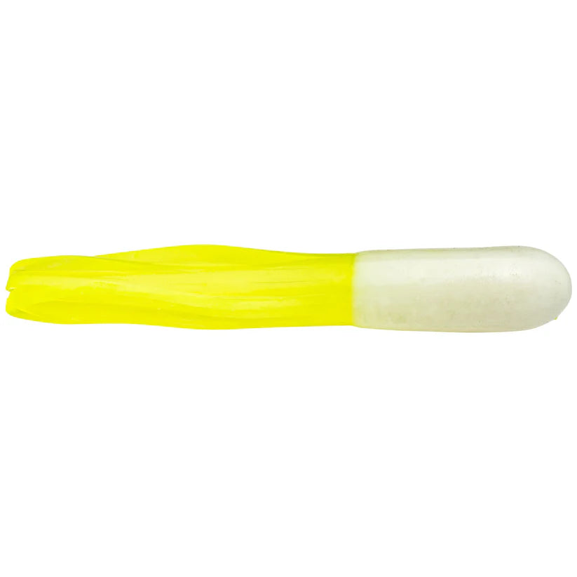 Strike King 2" Crappie Tube Refrigerator White Pack of 15