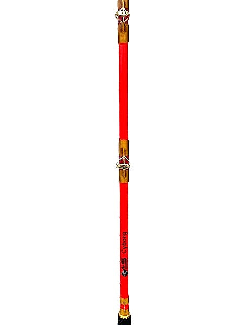 A&S 7'6" Big Game Baitcast Glow Rod Cyborg