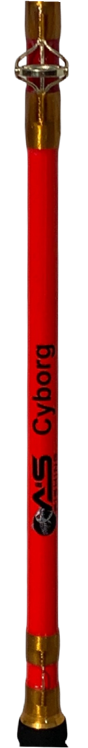 A&S 7'6" Big Game Baitcast Glow Rod - Cyborg