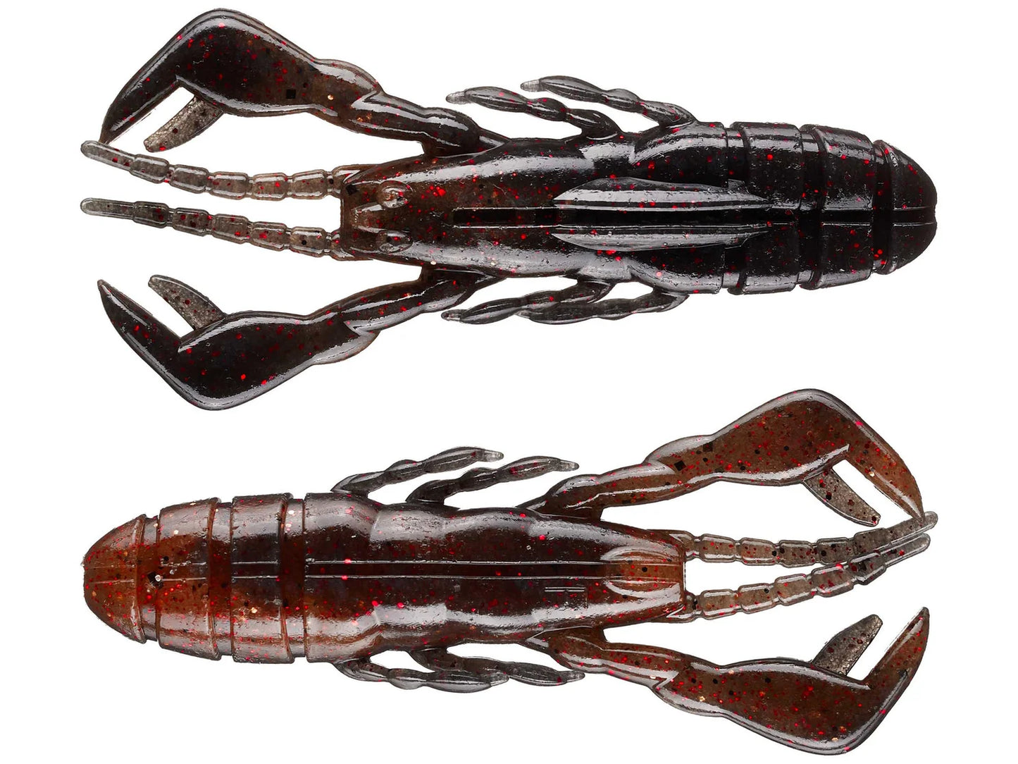 Ever Green E.G. Pro Design Worm Claw Motion Blk Shrimp/Miso Pack of 7