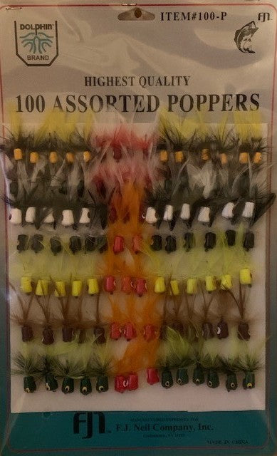 F.J. Neil Assorted Poppers Card of 100