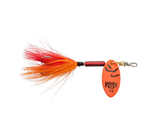 Strike King Bitsy Spinner 3/8 Fire Craw BSPN38-900 Box of 6