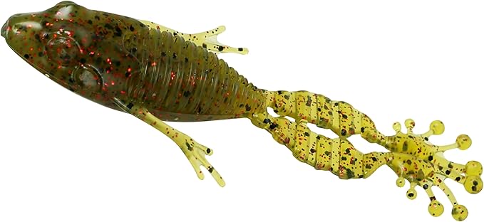 Fishlab Flippin Frog 4 1/4" Watermelon/Red Pack of 6