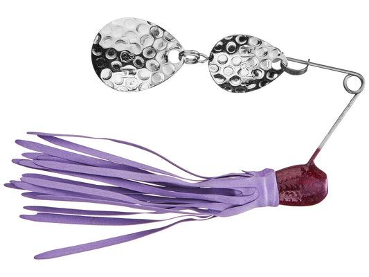 H&H Double Spinner 3/8 Purple/Purple 12 per Card