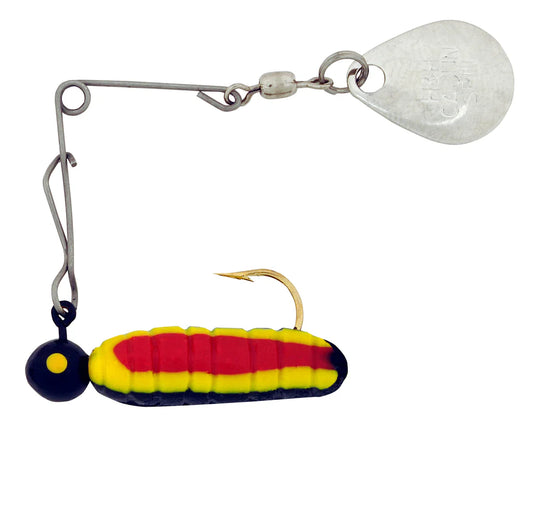 H&H Pro Cajun Grub 1/32 Black/Yellow Stripe/Red Belly