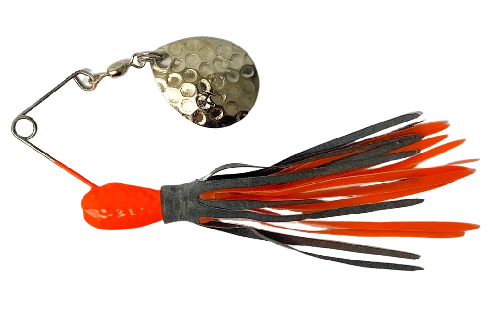 H&H Single Spinner Orange-Black/Orange 12 per Card