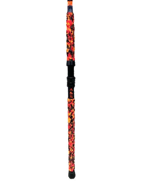 A&S 7'6" Big Game Baitcast Glow Rod Hellfire