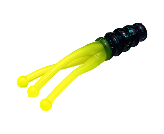 Strike King 2" Joker Junebug Chartreuse Pack of 15