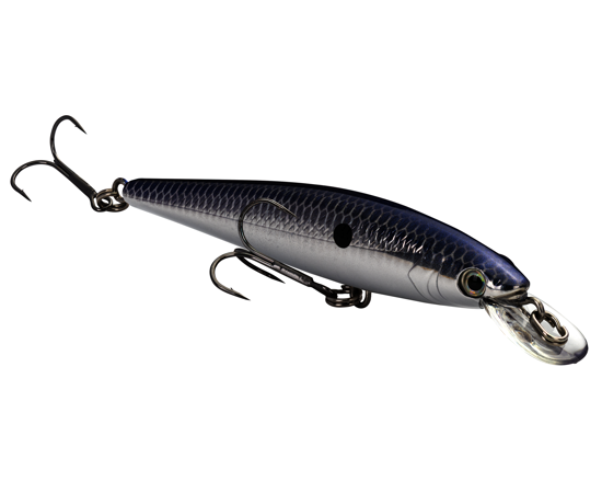 Strike King KVD Jerkbait 100 Smokey Chrome Blue