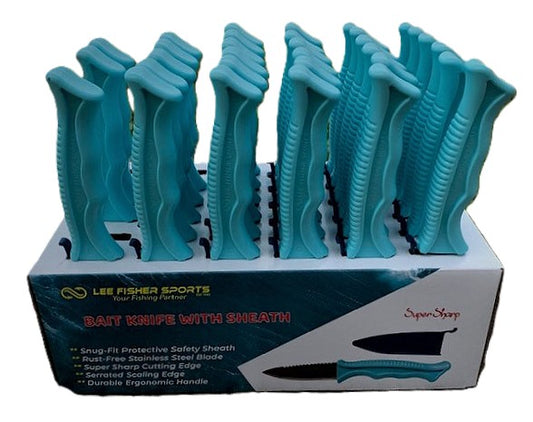 Lee Fisher 3 1/2" Bait Knife/Sheath 36 Count Display