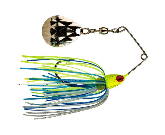 Strike King Mini-King Spinnerbait 1/8oz Chartreuse Blue Glimmer MK-71