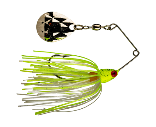Strike King Mini-King Spinnerbait 1/8oz Chartreuse White MK-104G