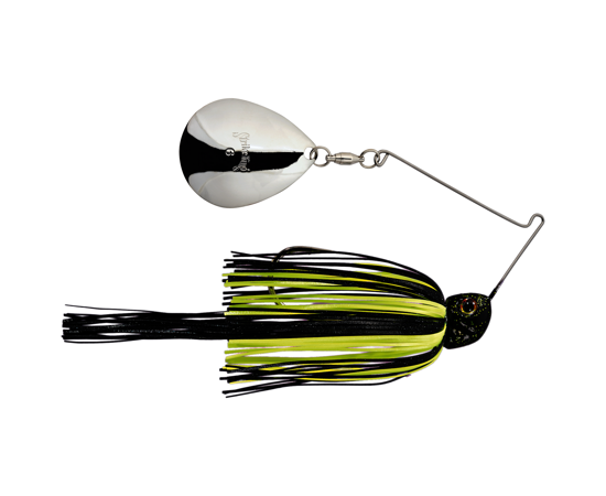 Strike King Night Spinnerbait 1/2oz Blk Chartreuse