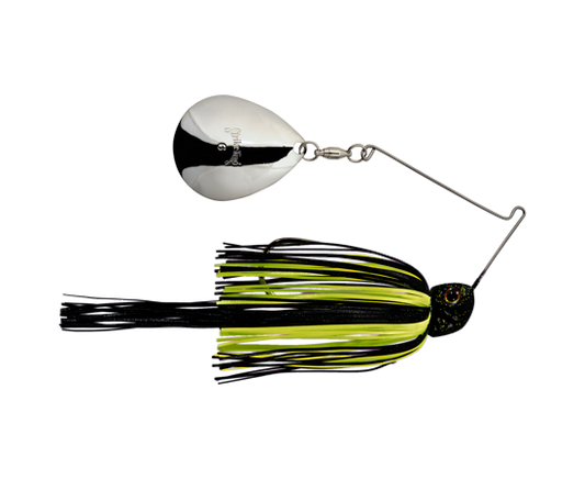 Strike King Night Spinnerbait 1/2oz Blk Chartreuse
