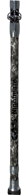 A&S 7'6" Big Game Baitcast Glow Rod- Nightmare