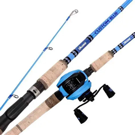Okuma 7' Custom Blue Baitcast Combo