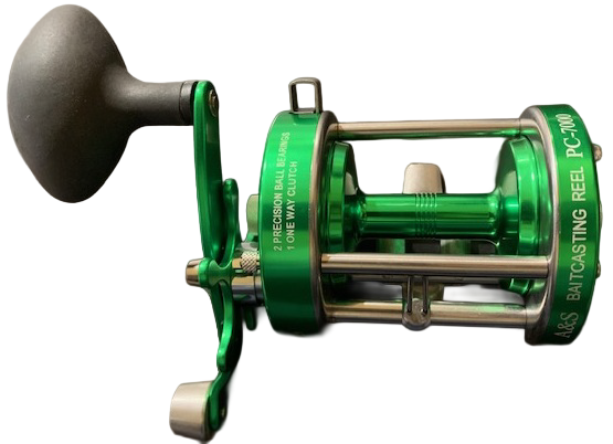 A&S PC-7000 Baitcast Reel GREEN