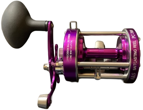 A&S PC-7000 Baitcast Reel PURPLE