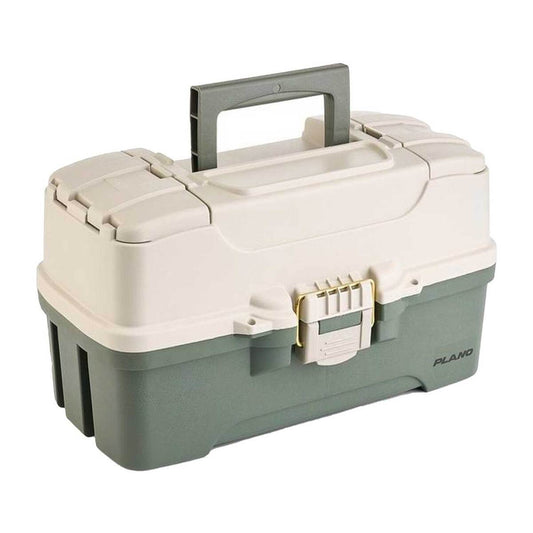 Plano Three Tray Tackle Box Green/Sand