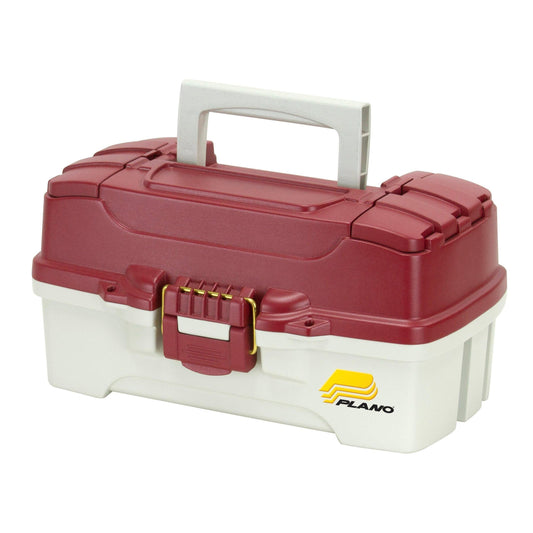 Plano Single Tray Tackle Box Maroon/Sand