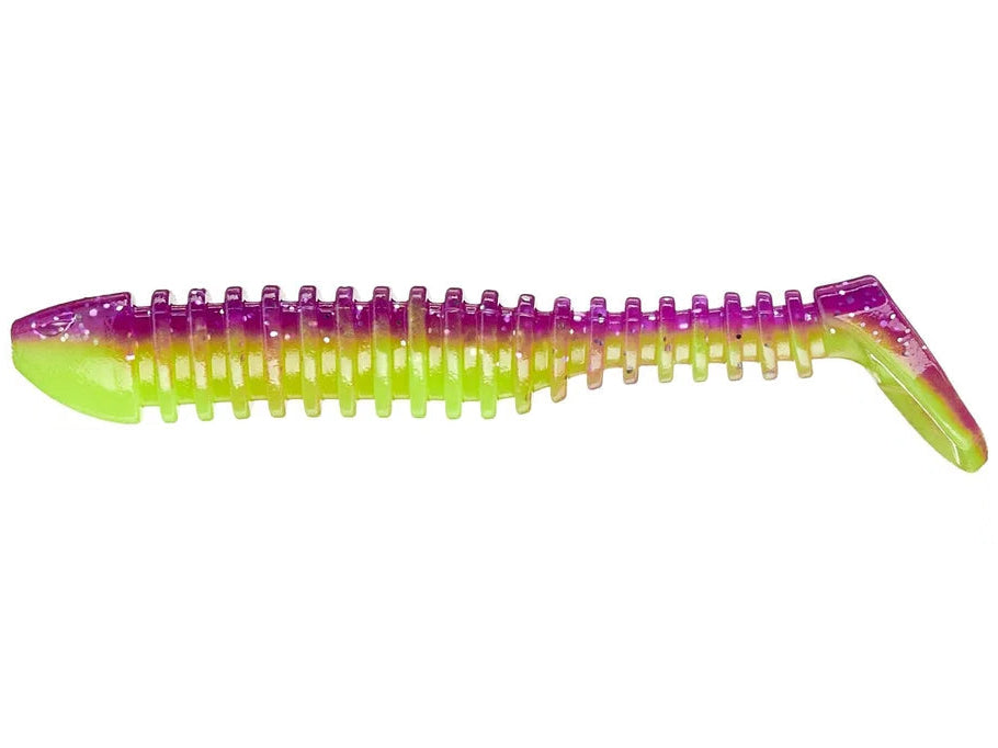 Spro Pocket Tail Minnow 3.75" Purple Chartreuse Pack of 5