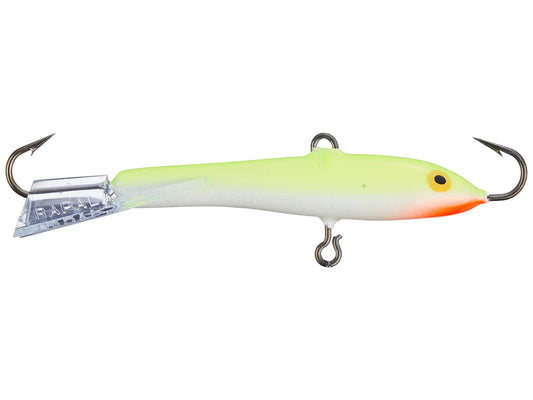 Rapala 2" Jigging Rap 5/16oz Silver Fluorescent Chartreuse