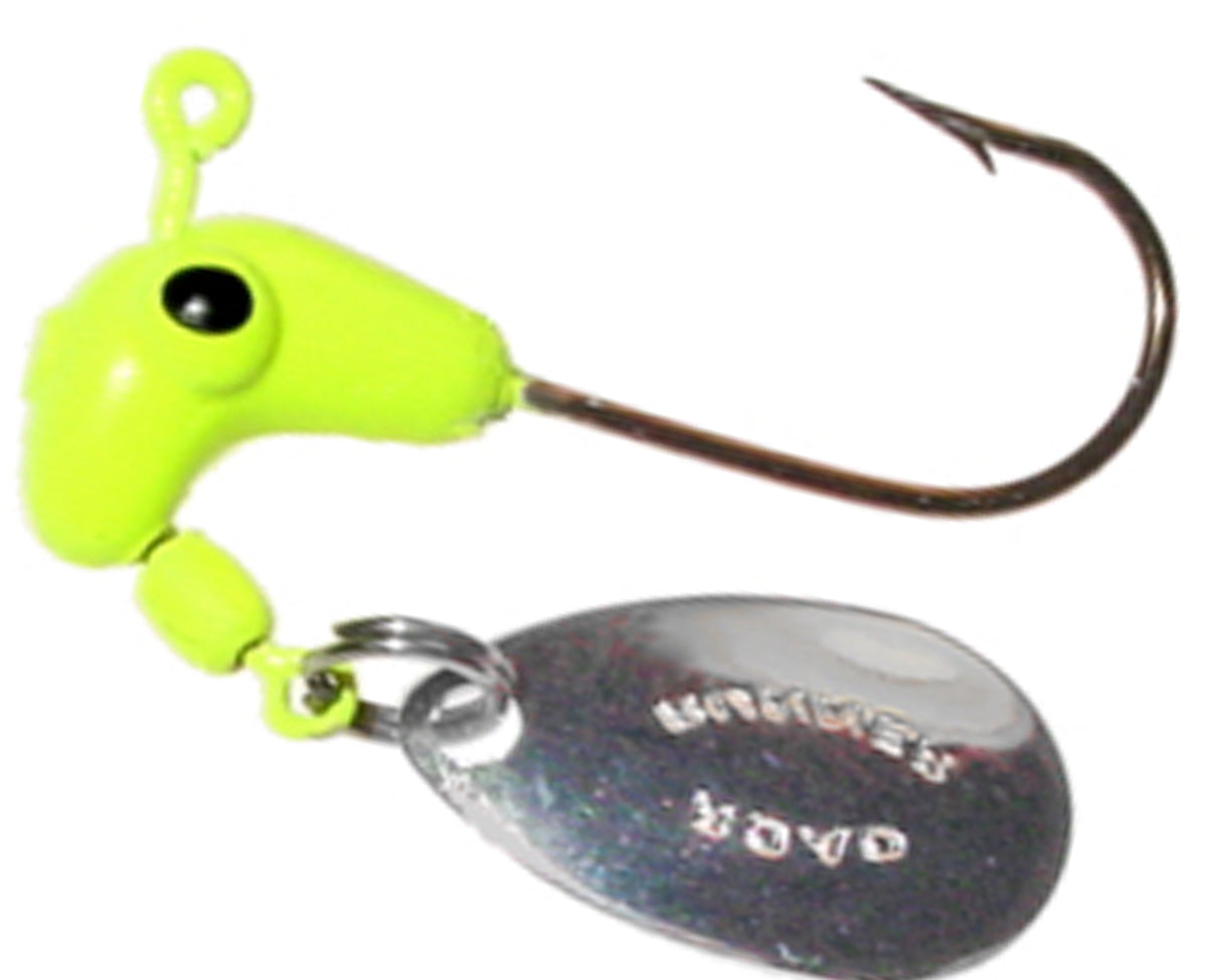 Blakemore Road Runner Bladed Jig Heads 1/16oz Chartreuse 6 Packs of 4 Count Each