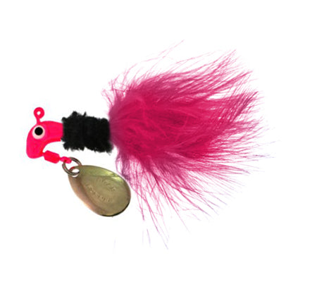 Road Runner Marabou Lures Card of 12 1/8oz 1003 090 Pink/Blk/Pink
