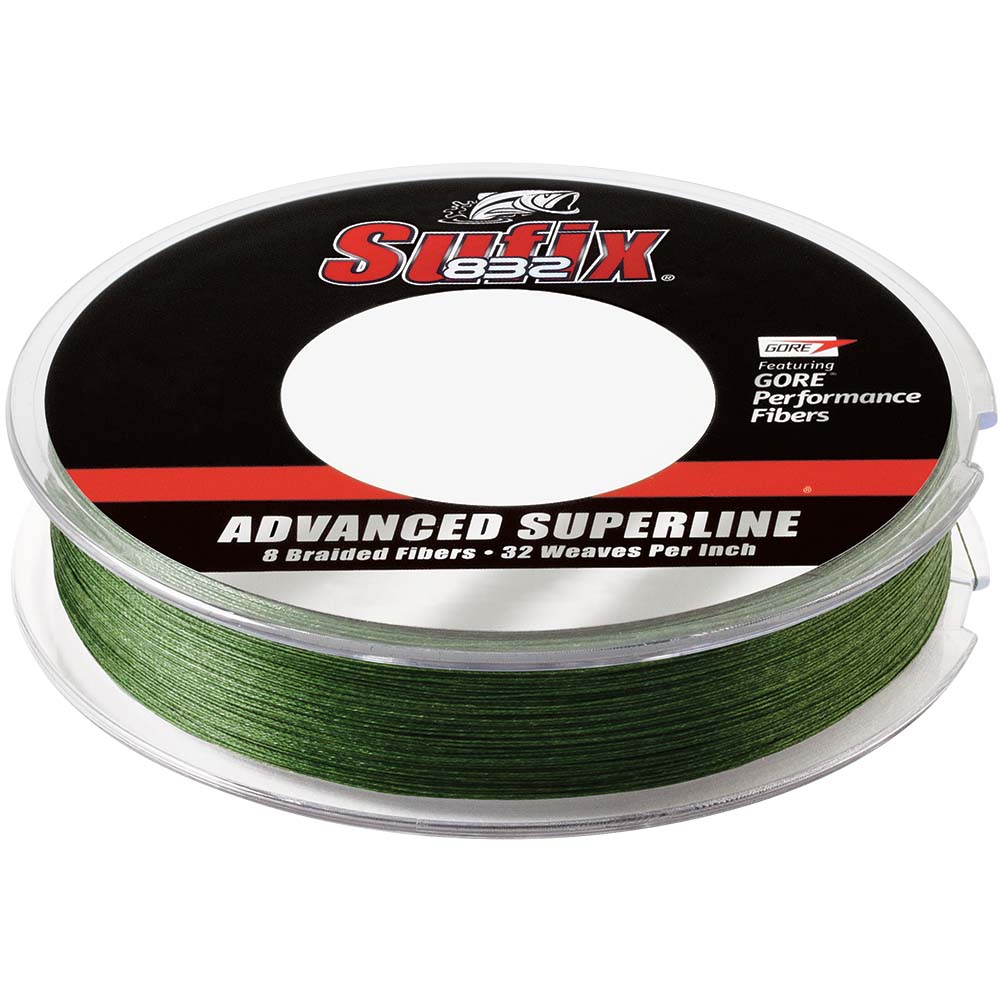 Sufix 832 Braided Line 65lb 150yds Low-Vis Green