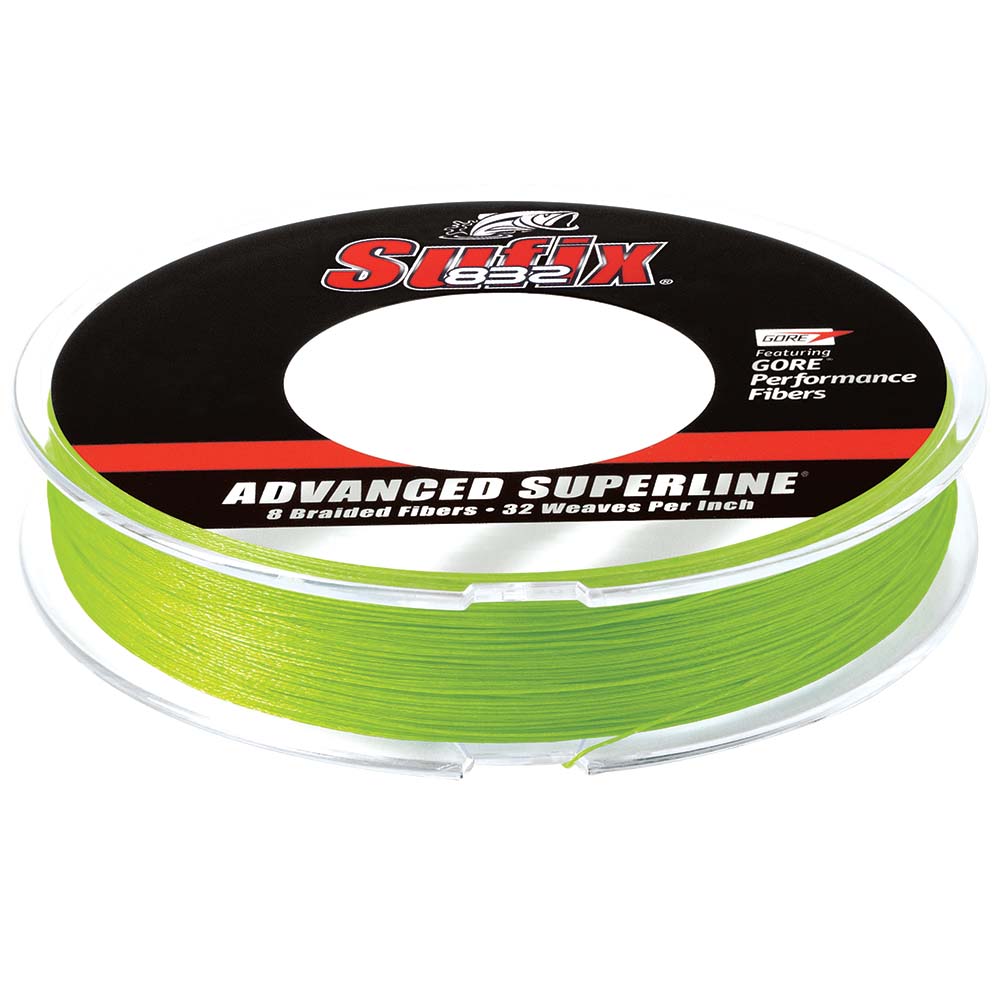 Sufix 832 Braided Line 6lb 150yds Neon Lime