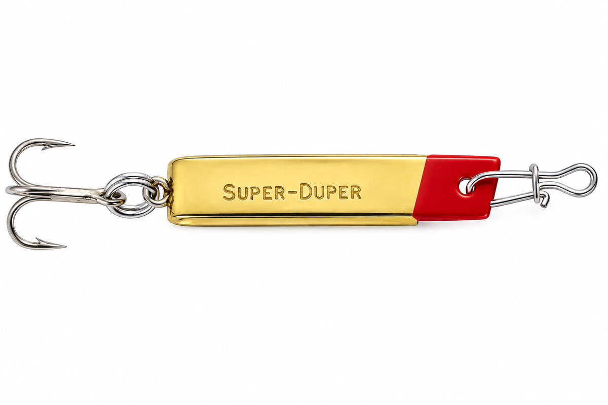 Luhr Jensen Super Duper 1" Brass/Red Head
