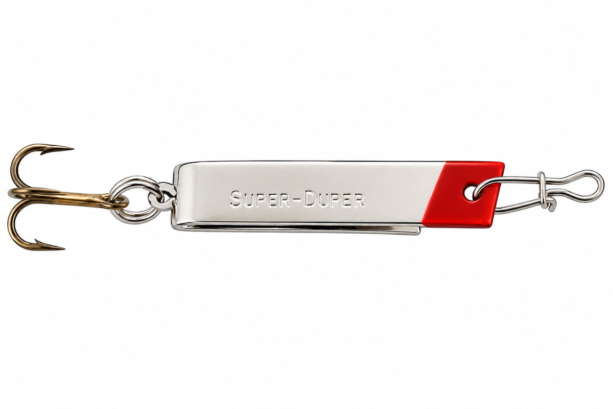Luhr Jensen Super Duper 1" Nickel/Red Head