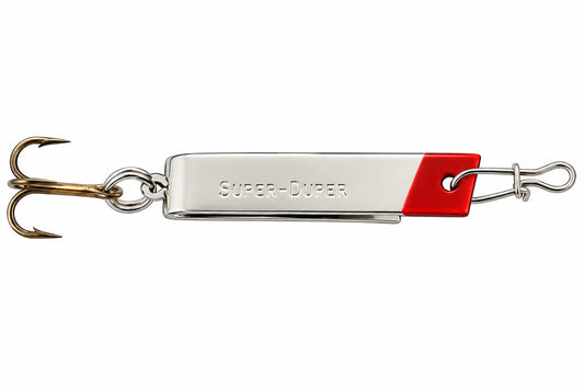 Luhr-Jensen Super Duper 1 1/2" Nickel/Red Head