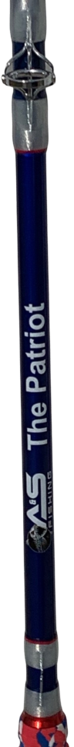 A&S 7'6" Big Game Baitcast Glow Rod -  The Patriot