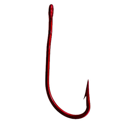 Tru-Turn Blood Red Cam Action Catfish Hooks 4/0 Pack of 22 Hooks 733BL