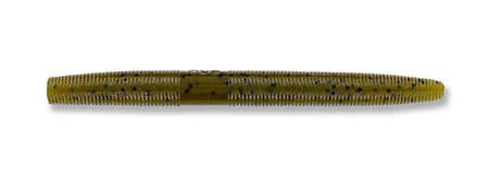 Yamamoto 5" Yamasenko Pack of 10 Green Pumpkin/Black Flake