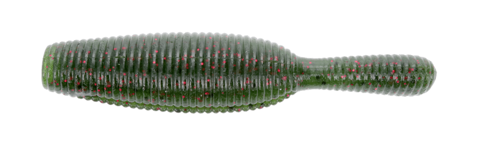 Yamamoto 2.5" Yamatanuki Pack of 10 Heavy Watermelon/Blk & Red