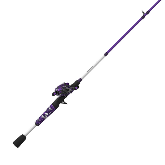 Zebco Roam 6'6" Medium Heavy Purple Baitcast Combo