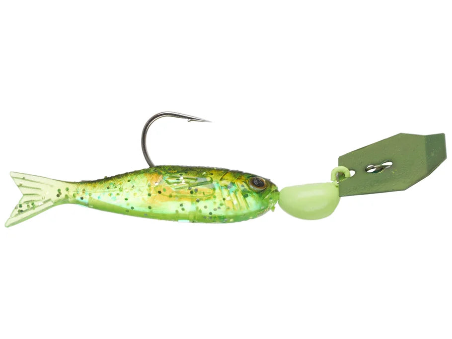 Zman Flashback Mini 1/8oz Chartreuse/Rainbow